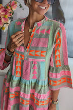 Juliane | Vestido Boho de Swing con Detalles de Volantes