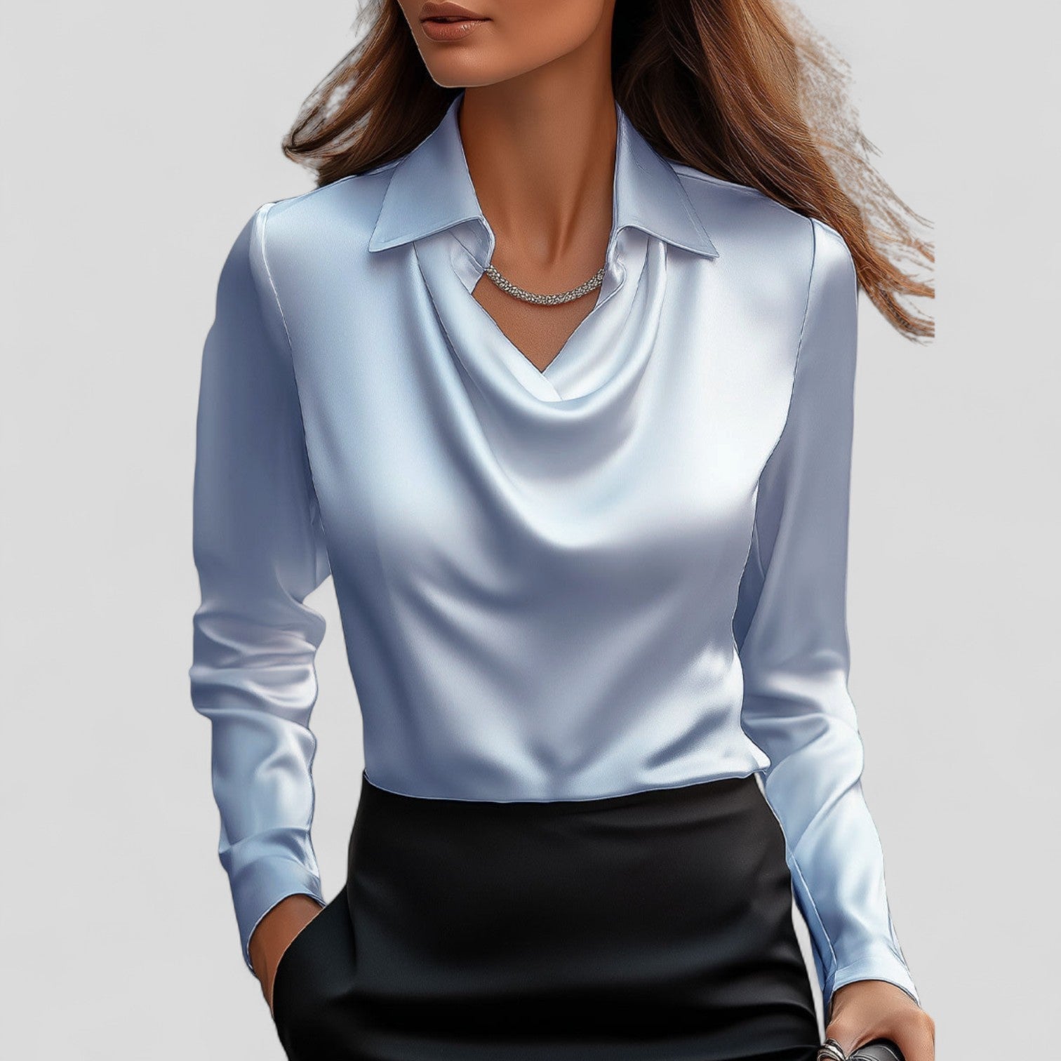 Manuela | Blusa de satén