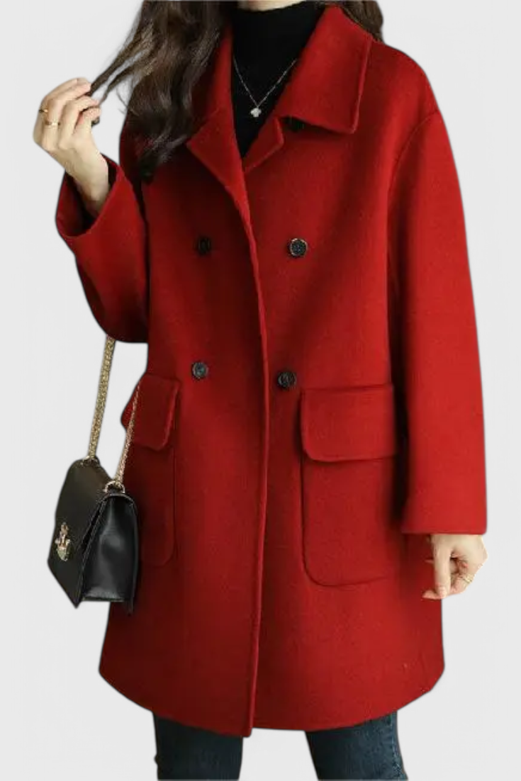 Camille | Abrigo de Lana Clásico de Doble Botonadura