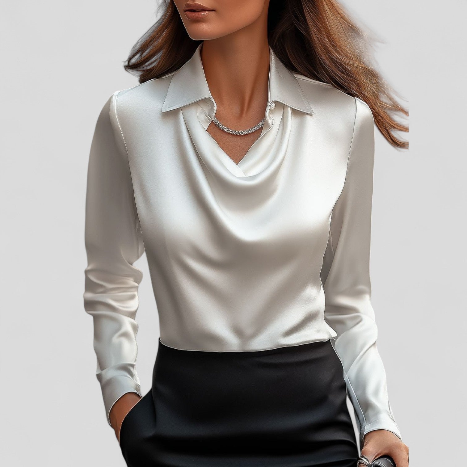 Manuela | Blusa de satén